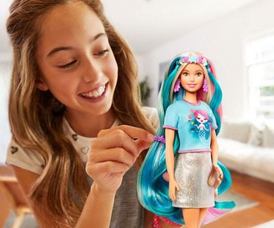 Кукла Barbie Блестяща дълга коса Fantasy Hair Doll GHN04