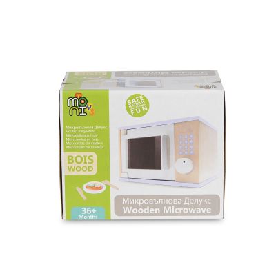 Дървена микровълнова печка - 4332 Moni Toys  