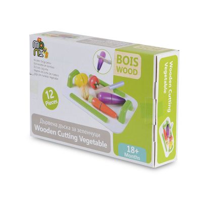 Дървена дъска за рязане на зеленчуци - 4308 Moni Toys  
