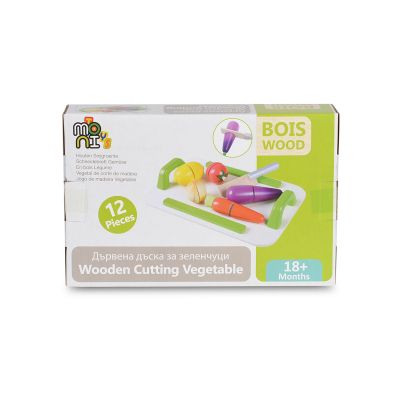 Дървена дъска за рязане на зеленчуци - 4308 Moni Toys  