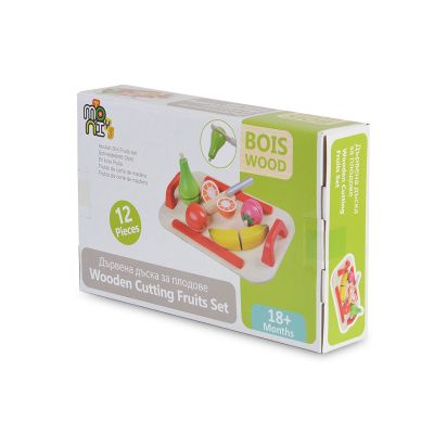 Дървена дъска за рязане плодове - 4306 Moni Toys  