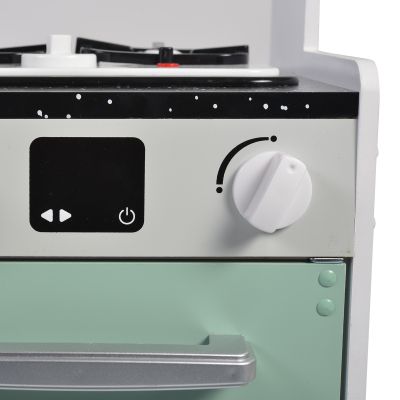 Детска дървена кухня със светещи котлони - 7257