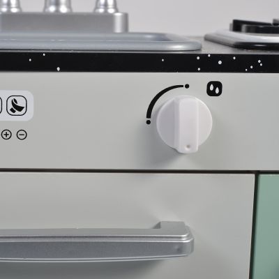 Детска дървена кухня със светещи котлони - 7257