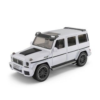 Метален джип със звук и светлини Mercedes G Class, бял 1/24