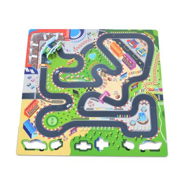 Мек пъзел килим пътища Racing Track 3018