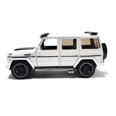 Метален джип със звук и светлини Mercedes G Class, бял 1/24
