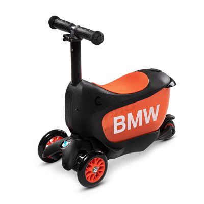 Детска тротинетка със седалка Micro - Mini 2 Go BMW Black/Orange  