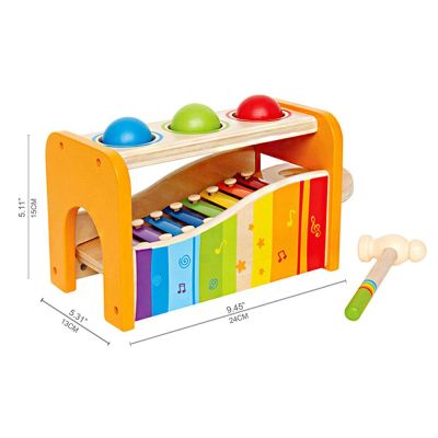 Комплект лира, ксилофон и разноцветни топки HAPE H0305