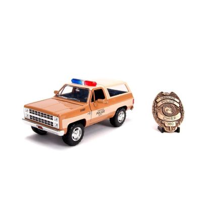 Метален автомобил Police Stranger Things 1979 Chevy Blazer 1:24 Jada Toys 253255003