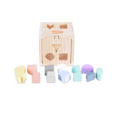 Дървен сортер куб 15СМ Moni 2540