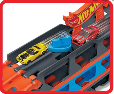 Високоскоростен транспортьор с 3 колички Hot Wheels - GVG37 