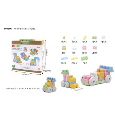 Конструктор с едри елементи Bio Blocks 30 ЕЛ. Sunta 9938MJ