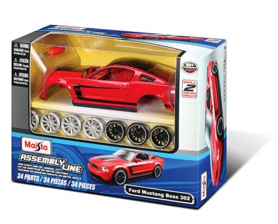 Метална Кола за сглобяване Ford Mustang Boss 302 MAISTO ASSEMBLY LINE 1:24 39269