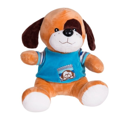 Плюшено Куче говори и пее на български език голямо