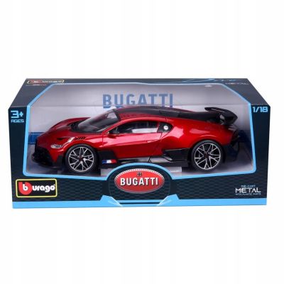 Метална количка Bugatti Divo Bburago Plus 1/18