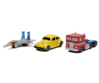 Комплект 3 метални автомобила Nano Cars Transformers Jada Toys 253111005