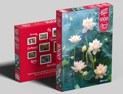 Пъзел Бял лотос 1000 части Cherry Pazzi 30158