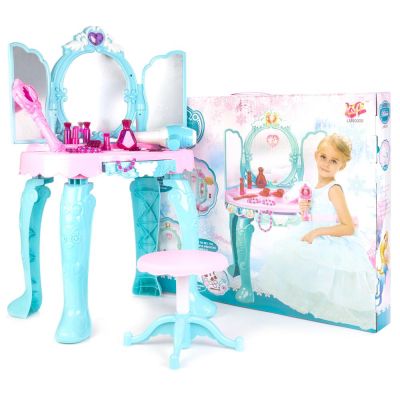 Детска тоалетка с дистанционно отварящи се вратички и аксесоари 90009