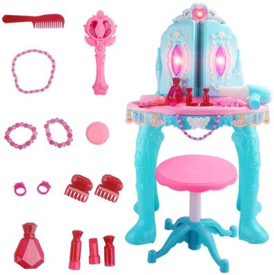 Детска тоалетка с дистанционно отварящи се вратички и аксесоари 90009