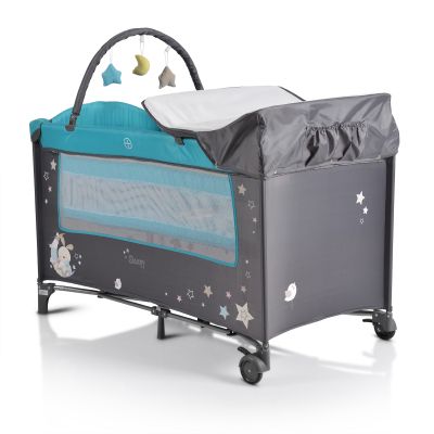 Детска кошара 2 нива МОНИ SLEEPY тюркоаз