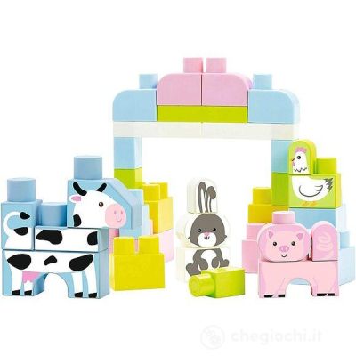 Конструктор в кутия с селскостопански животни Les Maxi Ecoiffier Abrick 7600007880