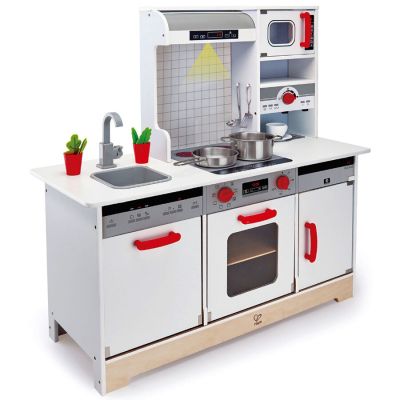 Дървена кухня със звукови и светлинни ефекти All-in-1 Hape H3145