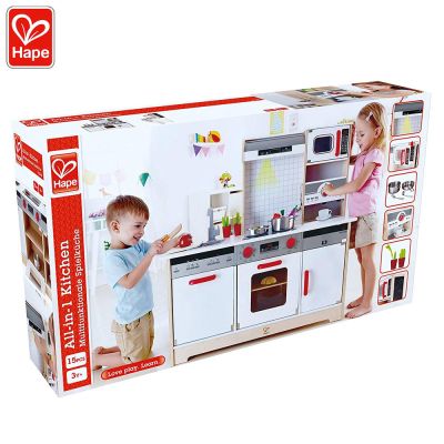 Дървена кухня със звукови и светлинни ефекти All-in-1 Hape H3145