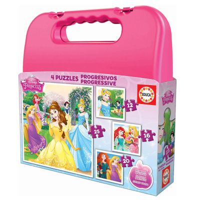 Пъзел в куфарче Disney в куфарче Дисни Принцеси 4в1 EDUCA 16508