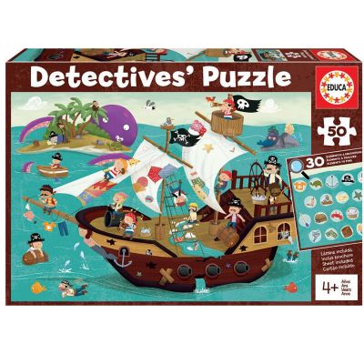 Детски пъзел за наблюдателност Пирати 50 части Educa 18896