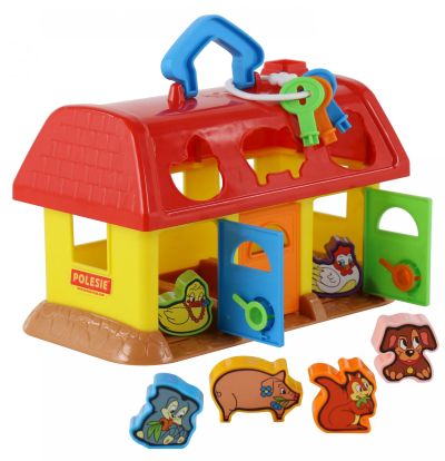 Сортер къща PETS HOUSE с форми за сортиране Polesie Toys - 9173