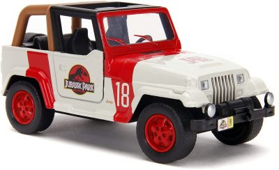 Метален автомобил Jeep Wrangler Jurassic Park Jada Toys 1/32 - 253252019
