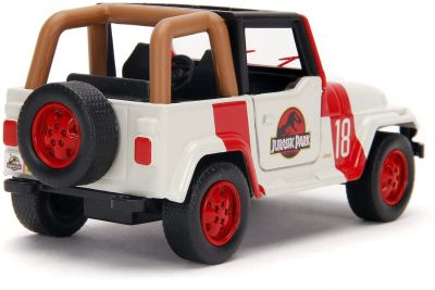 Метален автомобил Jeep Wrangler Jurassic Park Jada Toys 1/32 - 253252019