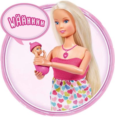 Кукла Steffi Love Новородено бебе Интерактивно сладко очакване Simba 105733480038