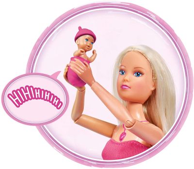 Кукла Steffi Love Новородено бебе Интерактивно сладко очакване Simba 105733480038