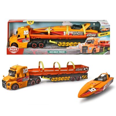 Камион Mack с ремърке и моторна лодка Dickie Toys 203747009