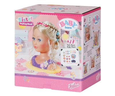 Глава за грим и прически BABY Born - 825990 - Sister Styling Head