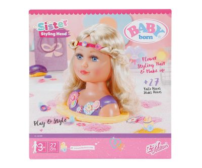 Глава за грим и прически BABY Born - 825990 - Sister Styling Head