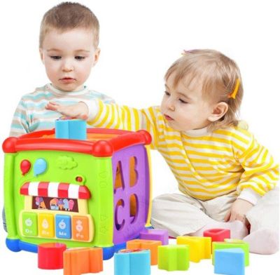 Интерактивен музикален куб сортер Huanger HE0520