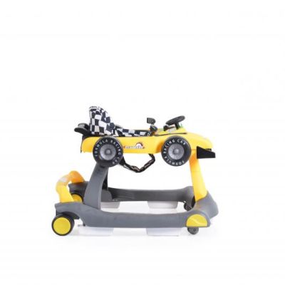 Музикална бебешка проходилка Cangaroo DAYTONNA 2В1 жълта