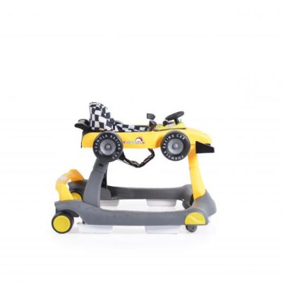 Музикална бебешка проходилка Cangaroo DAYTONNA 2В1 жълта