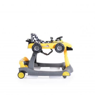 Музикална бебешка проходилка Cangaroo DAYTONNA 2В1 жълта