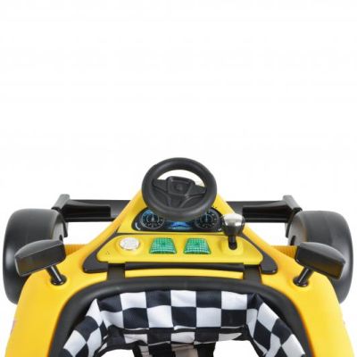 Музикална бебешка проходилка Cangaroo DAYTONNA 2В1 жълта