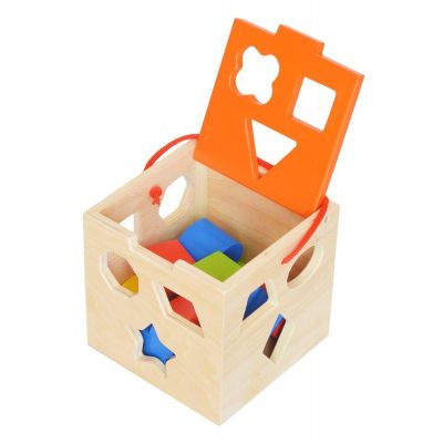Дървен сортер куб  М015