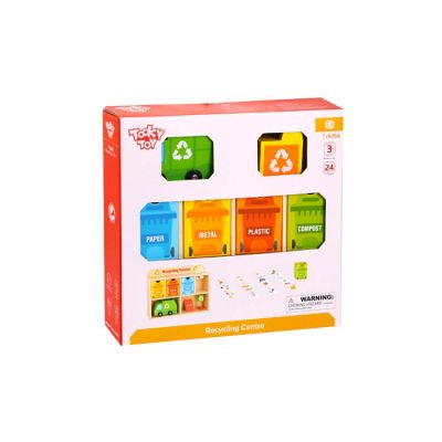 Дървен център за рециклиране Tooky Toy TY635A