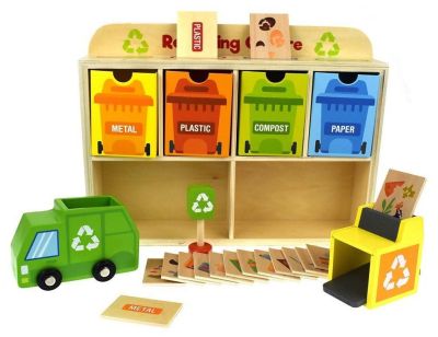 Дървен център за рециклиране Tooky Toy TY635A