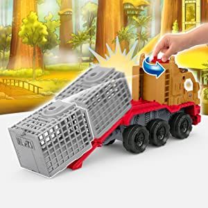 Камион с клетка и рамка Jurassic World Camp Creaceous HCH97