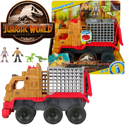 Камион с клетка и рамка Jurassic World Camp Creaceous HCH97