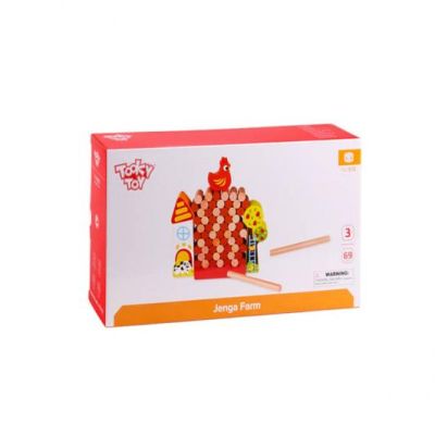 Дървена образователна игра Ферма Tooky Toy TKC572
