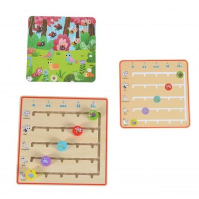 Дървена игра Да се научим да броим Tooky Toy TL776