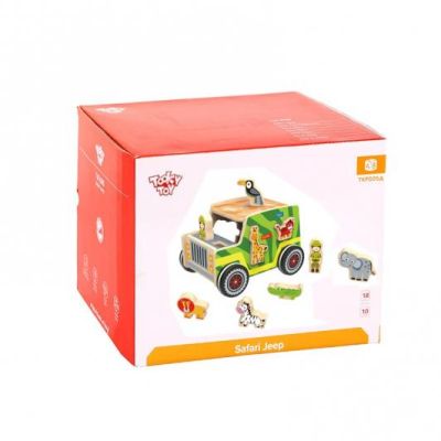 Дървен сортер джип сафари Tooky Toy TKF005A